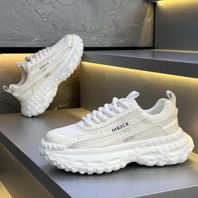 Летние новые дышащие сетчатые туфли на платформе в стиле dad shoes mbz