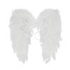 Kids Adults Angel Feather Wings Halloween Christmas Cosplay Fancy Dress Costume White