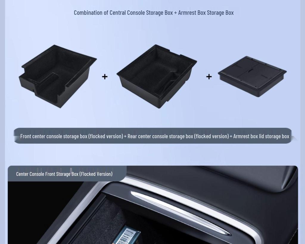 Аксессуары-органайзеры для хранения в центральной консоли Tesla Model Y/3