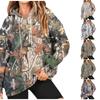 Women's Oversized Camouflage Hoodie Hooded Sweatshirt Casual Long Sleeved Pullover Loose Autumn Outfit