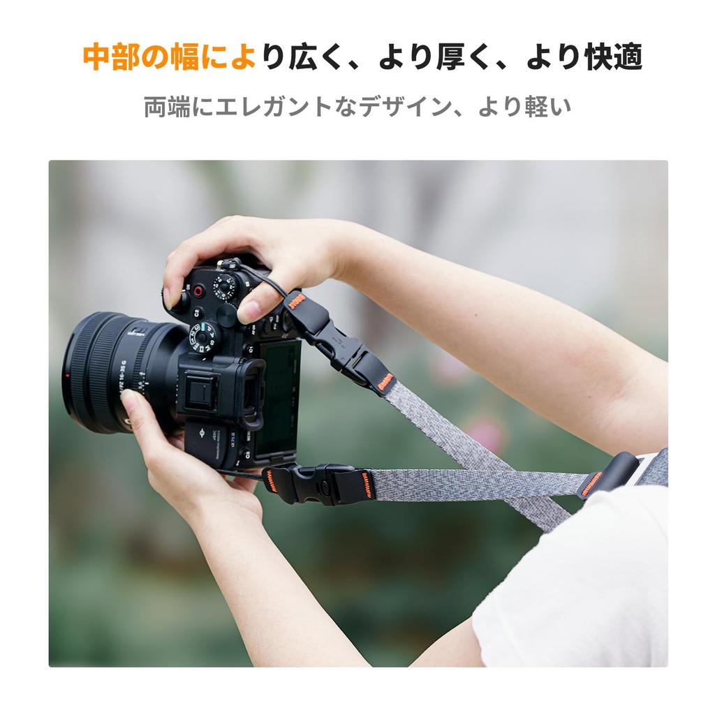 Ремень для камеры Concept, плечевой ремень, шейный ремень, легкий ремень, ширина 45 мм, регулируемая длина, стильный ремень для камер, чистый серебристый, K&F, быстрая съемка