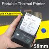 Практичный чек Термопринтер Перезаряжаемый компактный размер Печатный чек