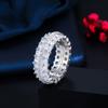 J0125 Micro-Set Zircon Couple Ring Ring, Valentine'S Day Gift Women'S Ring.