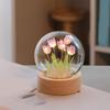 Flower Night Light Tulip Night Lamp Home Decoration Night Light Bedside Light for Office Bedroom