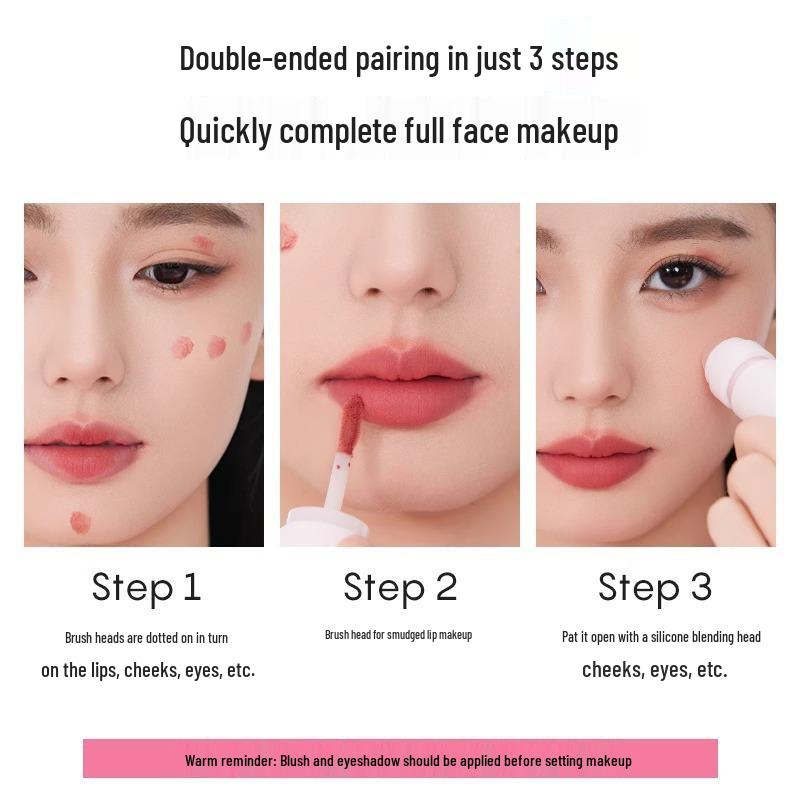 ForeverKey Двусторонний многофункциональный кремовый блеск и тинт для губ