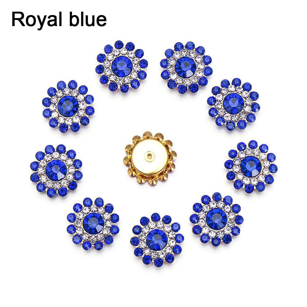 Steel Bottom Hat Accessories Crystal Glass Stone Clothes Decoration Rhinestone Buttons