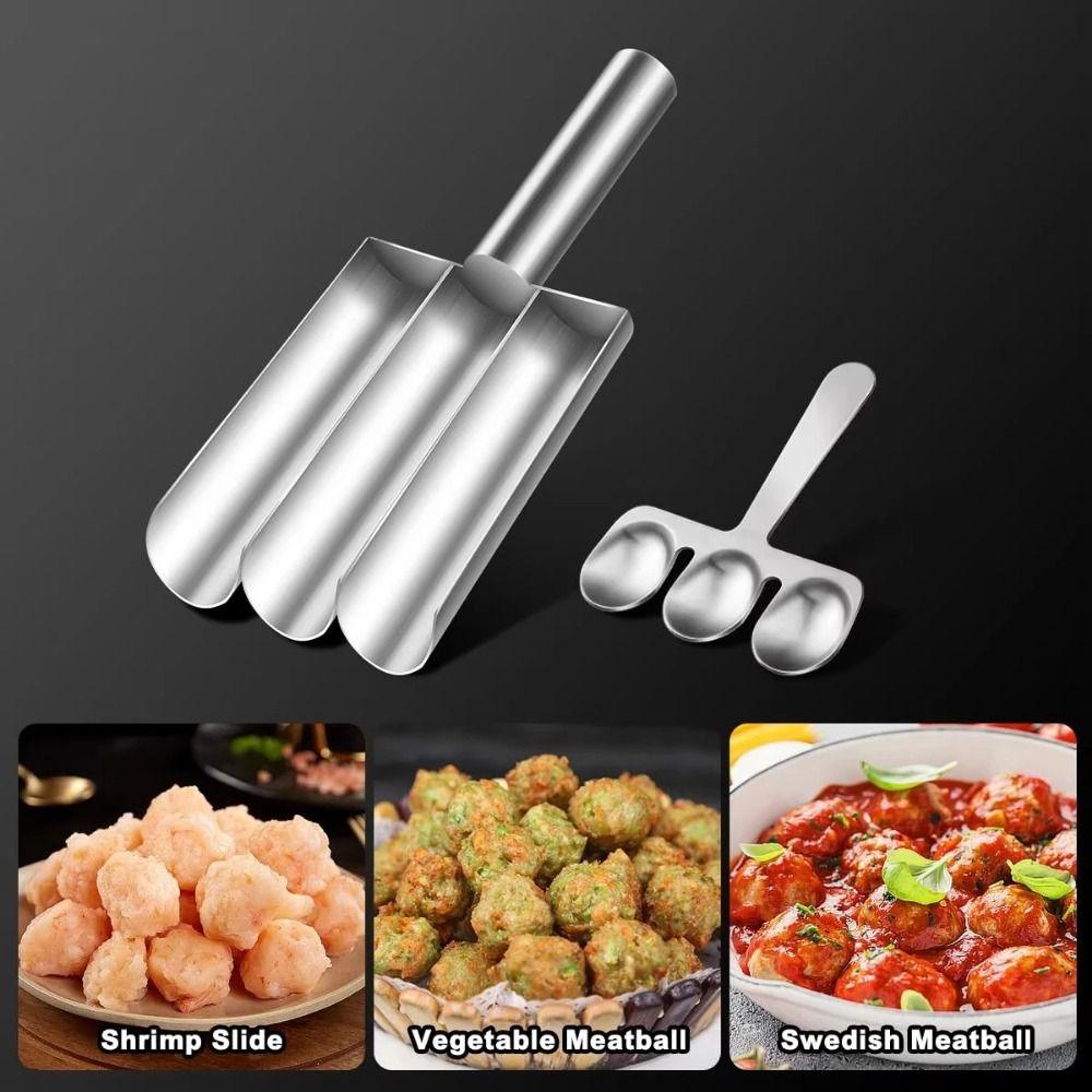 Durable Meat Making Ball Mold Stainless Steel Meatball Maker Tool  Home Kitchen
