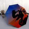 1pc Motorcycle Sunset Themed High-quality Umbrella,Automatic Opening and Closing Umbrella,Multi-functional Umbrella G0811050
