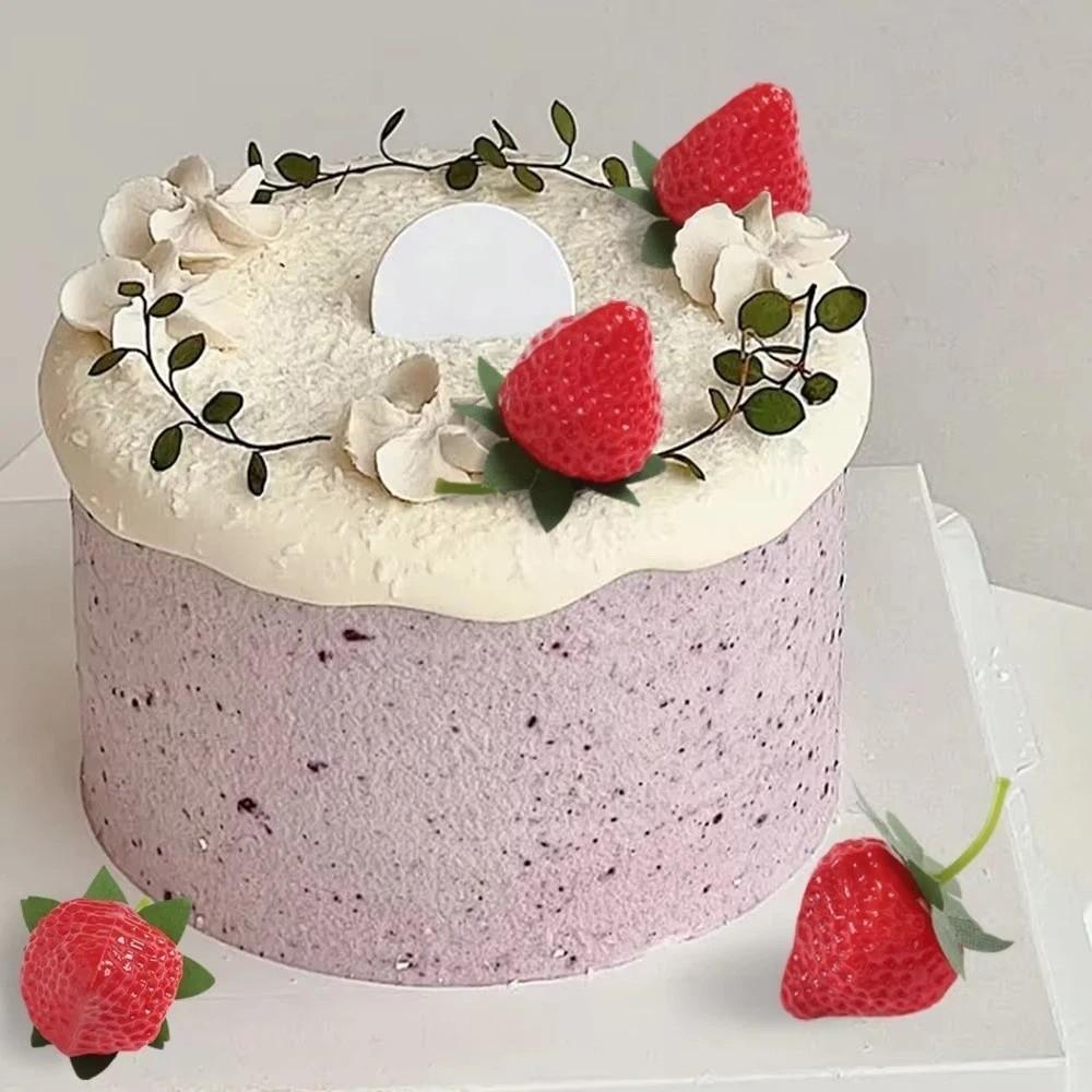 10 шт. Реалистичная Искусственная Клубника Декоративный Фруктовый Орнамент Симуляция Клубничные Поделки Модель Пищевых Реквизитов