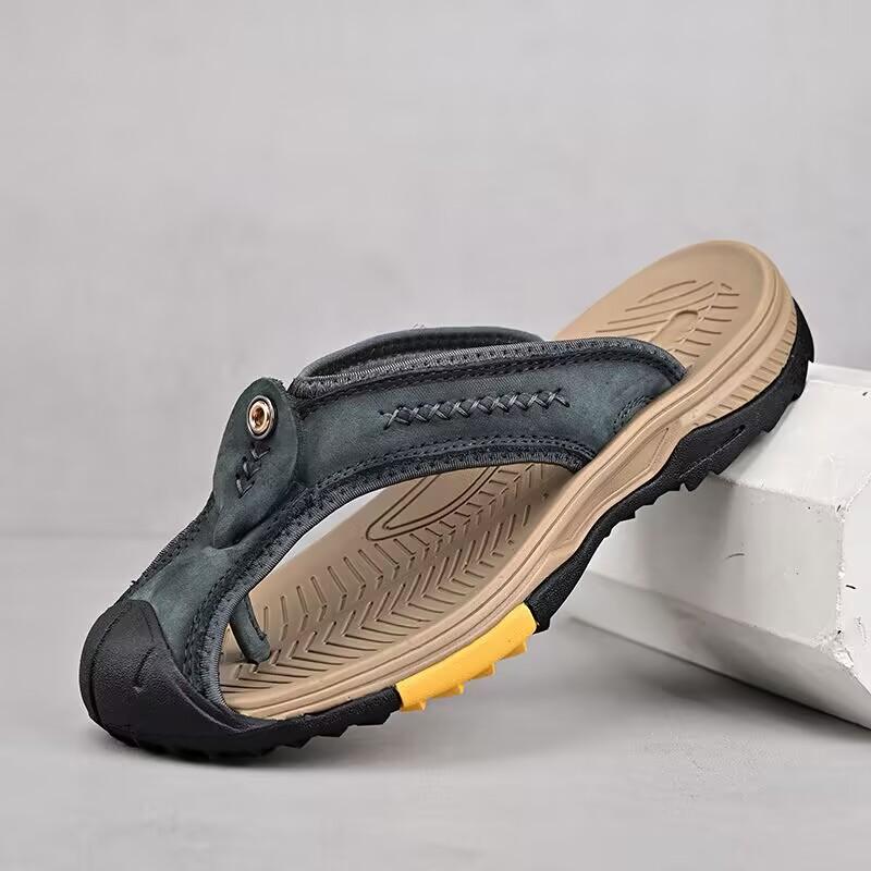 Outdoor Summer Men's Sandals Summer Men Slippers Shoes Non-Slip Mens Casual Sandalis Black Flat Sandal Mens