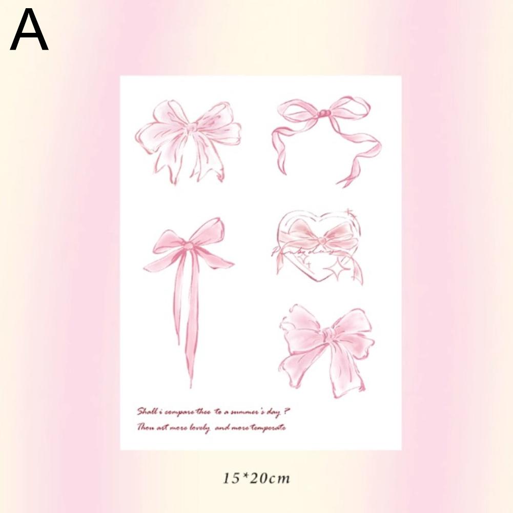 Девушка Красочная Бабочка Тату Наклейка Водонепроницаемая Нишевая Наклейка Тату Длинное Тату Натуральное Стойкое C5B0