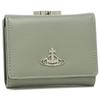 Trifold Wallet Vegan Grain Clasp Opening Green 51010018 S000D M404 [Vivienne Westwood] Women's [Item]