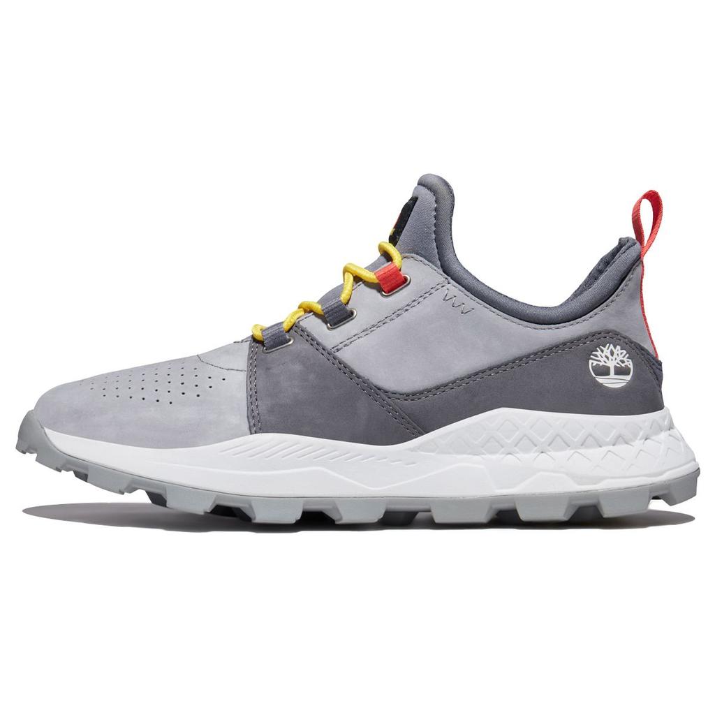 Timberland Brooklyn Series Trendy Lightweight Shock Absorbing Durable Breathable Low Top Outdoor Functional Shoes Men Shoes Gray White A2HTM085