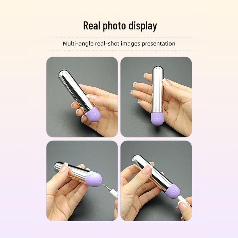 USB Rechargeable Handheld Female Vibrator: Low Noise & Compact Bullet Egg with Color Box Packaging