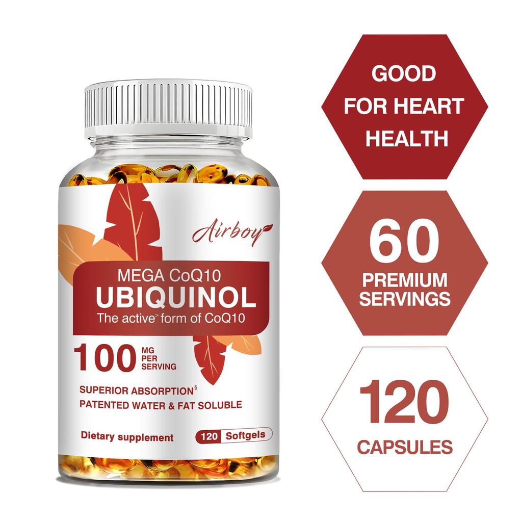 Airboy - 100mg Ubiquinol CoQ10 Capsules - Heart Health