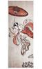 Hand Towel from All Over the World Beautiful Woman Flying from the Stage At Kiyomizu by Suzuki Harunobu Ukiyo-e "A Temple"