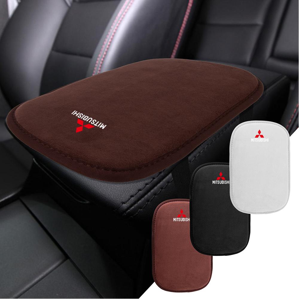 Car Center Console Fur Pad Armrest Box Non-slip Mat For Mitsubishi Pajero Outlander XL Montero Lancer Triton l200 ASX Ralliart