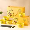 Cartoon Yellow Duck Ceramic Bowl & Chopstick Set