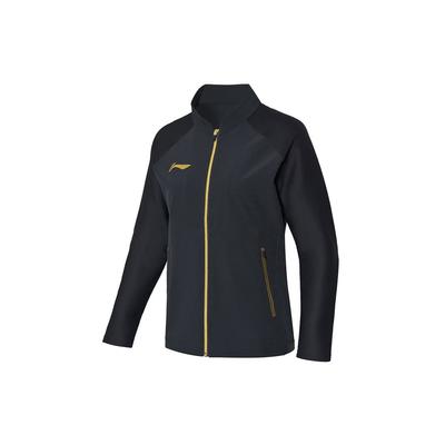 Серия настольного тенниса Li Ning Спортивная куртка на молнии Женские куртки Черный AYYQ002-1