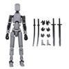 Qingsi Multi-joint Movable Robot 3D Printed Human Body Model Toy PVC Model Full Body Mobile Robot Desktop Decoration