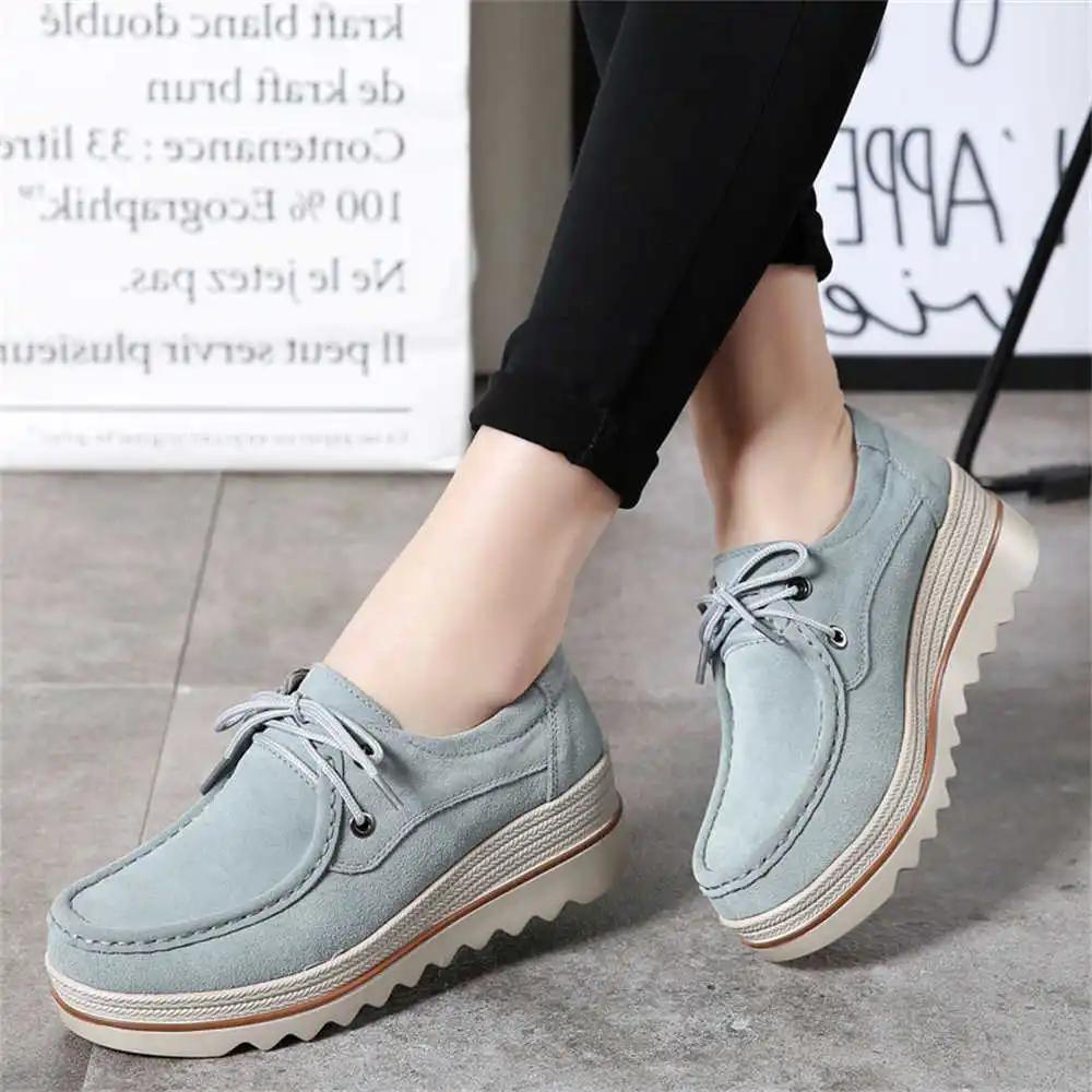 Fashion Laced Lace-up Women Shoes Flat Vulcanize Granny Flat Basketball Sneakers Woman Sports Top Sale Promo Upper Cheaper