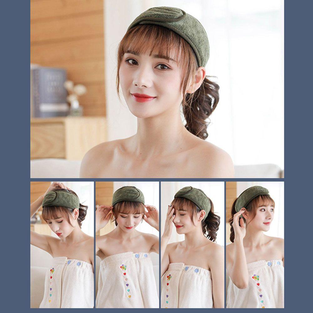 Accessories Women Fashion Bath Makeup Cosmetic Caps Shower Tiara Turban Hairband Head Band Turban