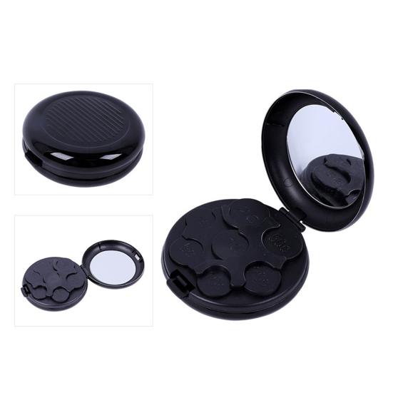 Coin Organizer with 7 Slots Large Capacity Built-in Mirror Compact Design Portable Travel Yen Coin Organizer Dispenser