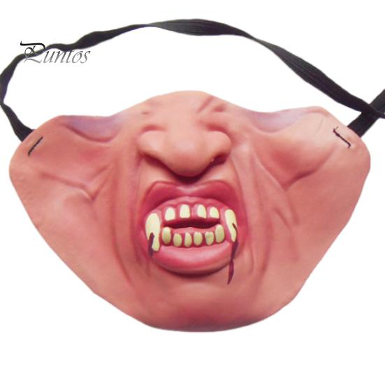 Маска на Хэллоуин из латекса, забавная маска на пол-лица, дышащая, реалистичная, ужасная маска для костюмированной вечеринки, косплей