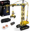 Mould King 17059 MOC Гусеничный кран, набор строительных блоков из 1731 детали с управлением через приложение для продвинутых строителей, большая модель строительной техники, игрушка, подарок