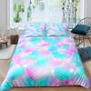 Fish Scales Duvet Cover Set Bedding Set Colorful Mermaid Scale Quilt Cover Pillowcase Queen Size Girls 2/3pcs Comforter Cover