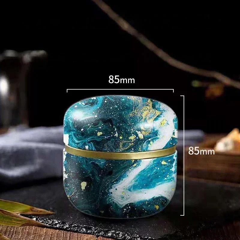 Чайница, коробка для чая, контейнеры для свечей, кофейные конфеты, закуски, маленькие жестяные мини-контейнеры для хранения, герметичные банки, упаковка для чая