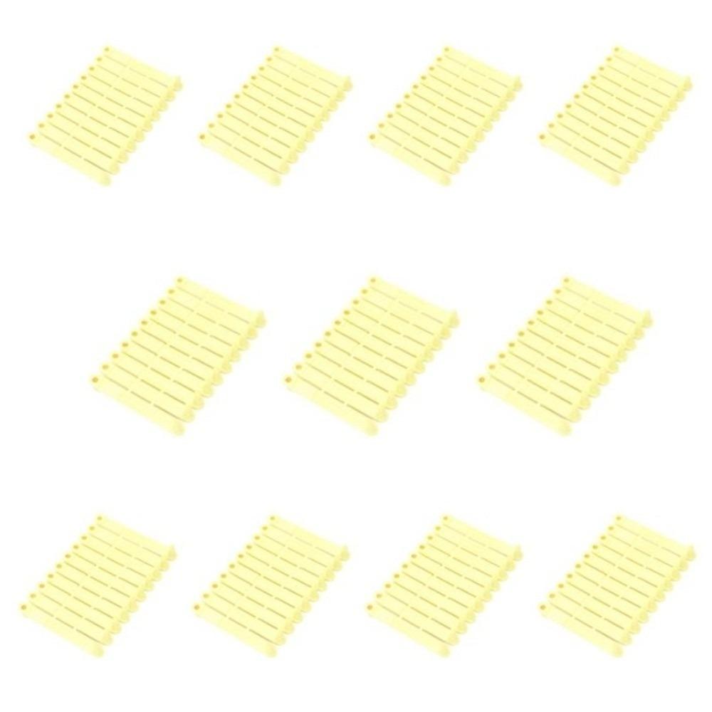 100Pcs Durable Livestock Ear Tags Yellow Animal Ear Tags Perfect Ear Tags Pig