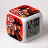 Western John Client Alarm Clock Student Small Gifts Color-changing Colorful Alarm Clock Square Clock