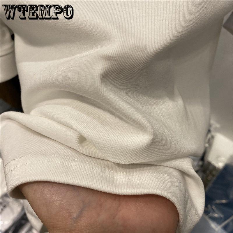 WTEMPO Retro Puff Sleeve Square Collar Short Sleeve T-Shirts Women's Summer Casual Solid Shirts Streetwear