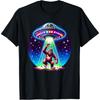 Бигфут Сасквотч Похищение Инопланетное вторжение НЛО Космический корабль Футболка