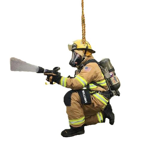 Рождественская елка, украшение пожарного со шнурком, широко используемое автомобильное зеркало заднего вида, подвеска пожарного, подвесное украшение