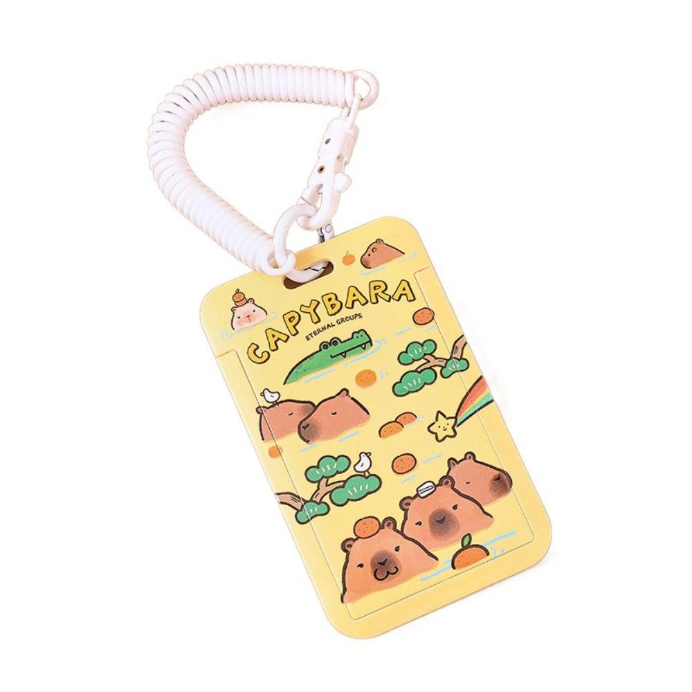 1 шт. милые шейные ремни Capybara из мультфильма, пластиковые для держателя удостоверения личности, аксессуары