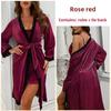 Сексуальный кардиган ночная рубашка золотистый бархат сращивание женский халат домашняя одежда