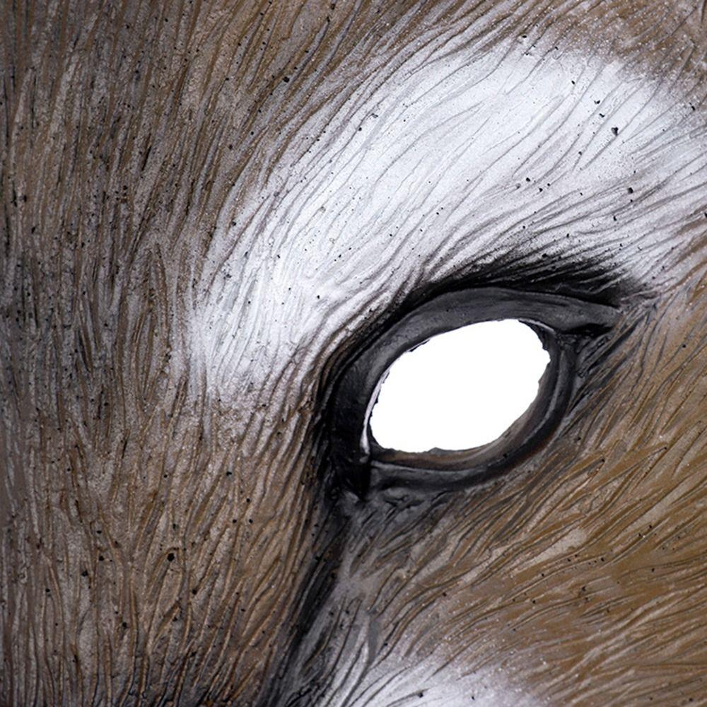 3D маска белки на Хэллоуин Реалистичная Креативность Животное Маска на пол-лица Эластичные ремешки Унисекс Маскарадная маска для вечеринки Мужская Женская