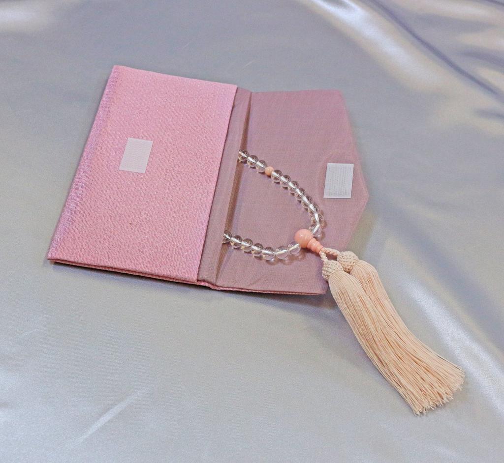 Накаго, основанный в 1885 году, киотские молитвенные бусы из кристалла и раковины вишни с шелковой кисточкой и мешочком для молитвенных бус (подходит для женщин всех