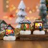 Christmas Resin Little House Santa Claus Hotel Mall Counter Display Christmas Gifts for Children