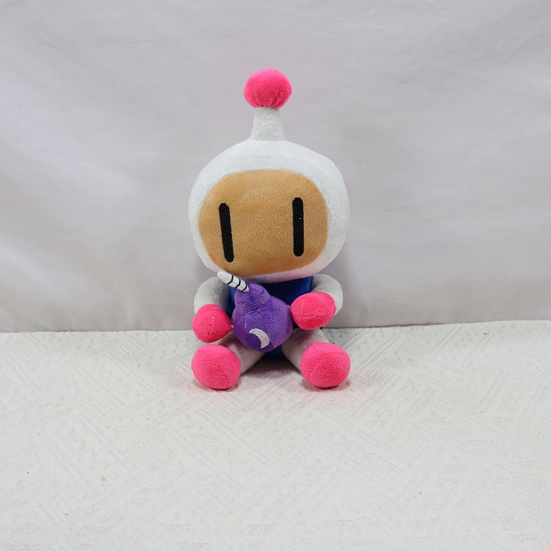 Delightful Bomberman Plush Doll Featuring Soft Coral Fleece Fabric Ideal For Gifts And Decor