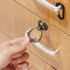 Auxiliary Ring Pattern Cabinet Pull Retro Single Hole Bronze Handles Wardrobe Pulls Furniture Knobs