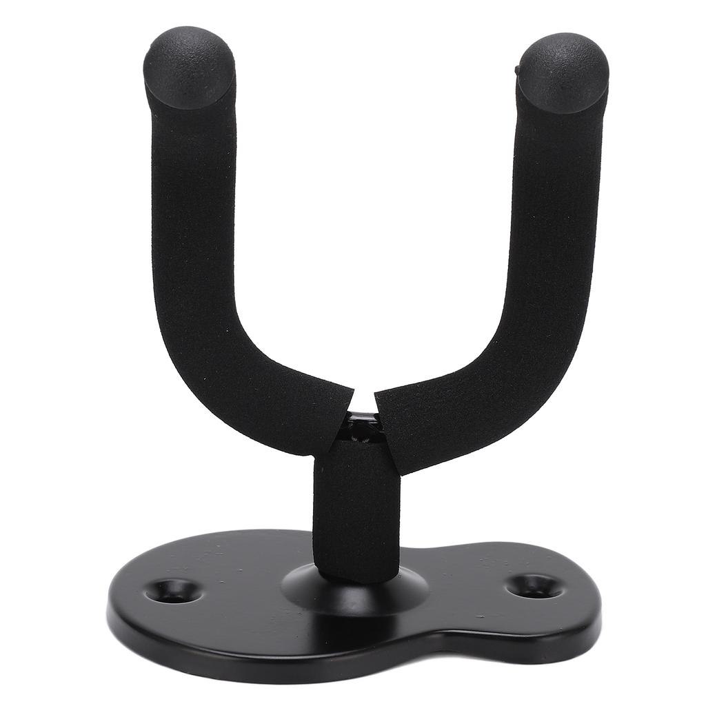 Guitar Wall Mount Hanger Hook Holder Stand Metal Universal for Ukulele Violin Studio RoomMatte Black