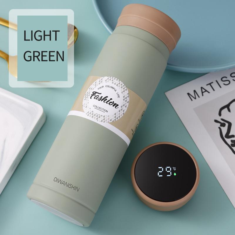 Интеллектуальный светодиодный дисплей температуры Мини-прекрасная изолированная чашка для воды из нержавеющей стали