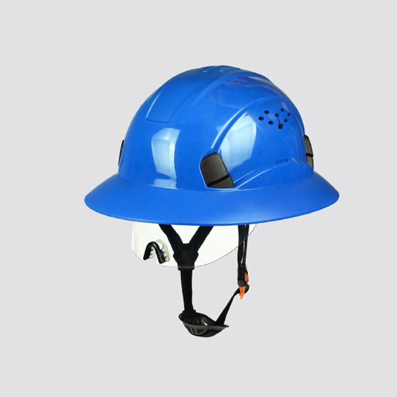 Строительная каска с козырьком. Защитный шлем с очками. Защитная рабочая спасательная кепка. Шлем для верховой езды. Шлемы для спасательного скалолазания.