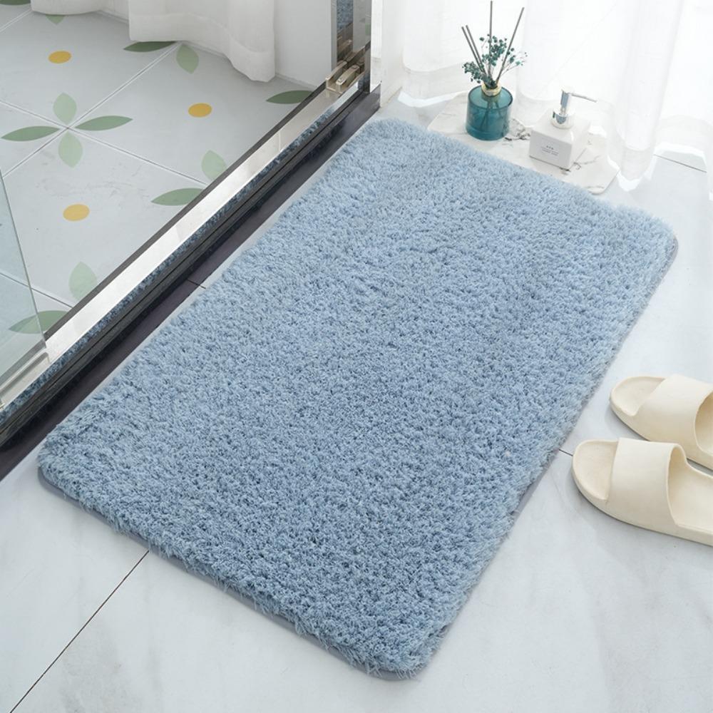 Утолщенный коврик для ванной комнаты из кашемира, нескользящие ковры для ванной, коврик для пола в ванной, коврик для двери в душевую, пена с эффектом памяти, 3D-подкладка