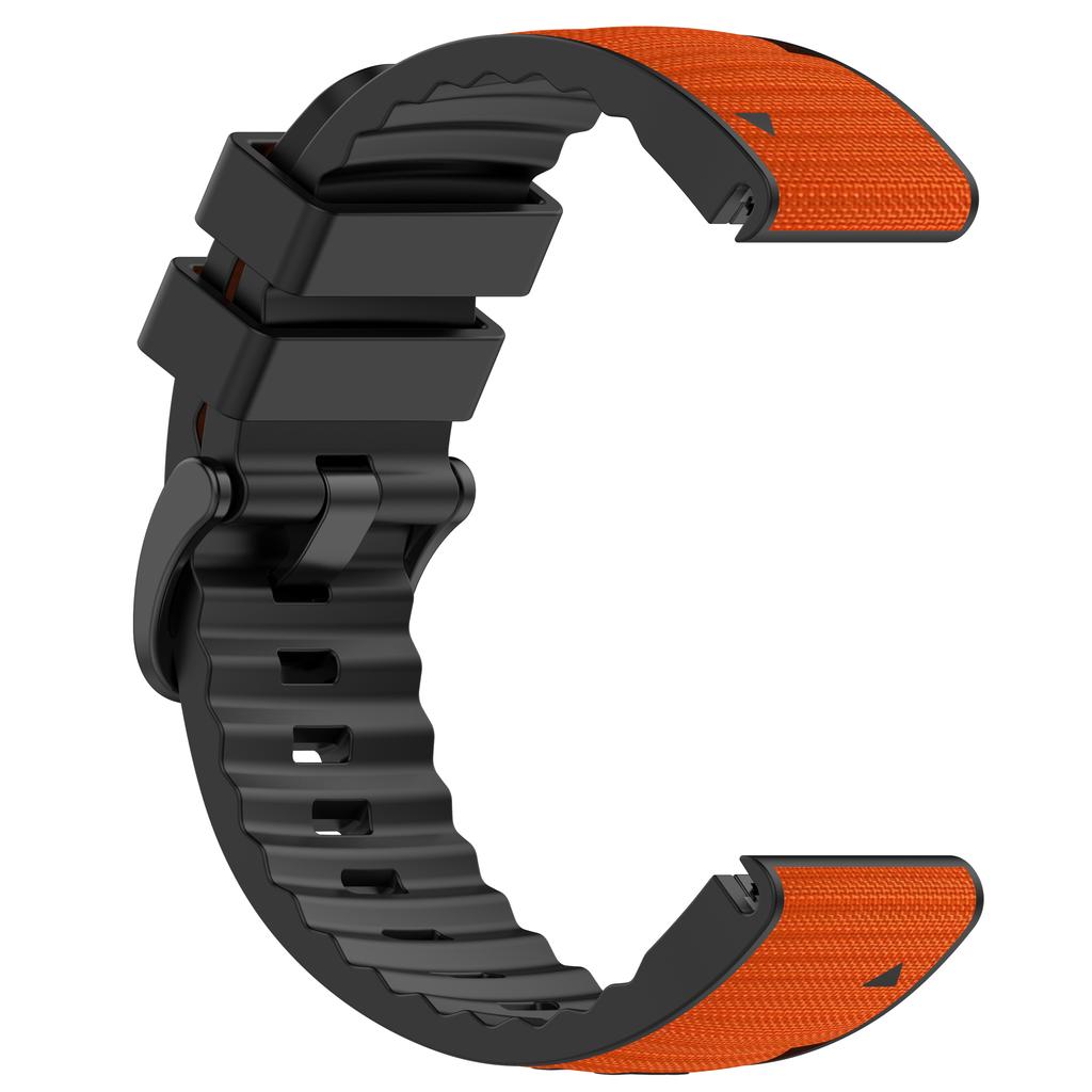 QuickFit 22mm 26mm Leather+Silicone Strap For Garmin Fenix 8 47mm 51mm 7 7X 6 6X 5 5X Plus Enduro 3 Tactix 9 Forerunner 965 955 970 Nylon Band