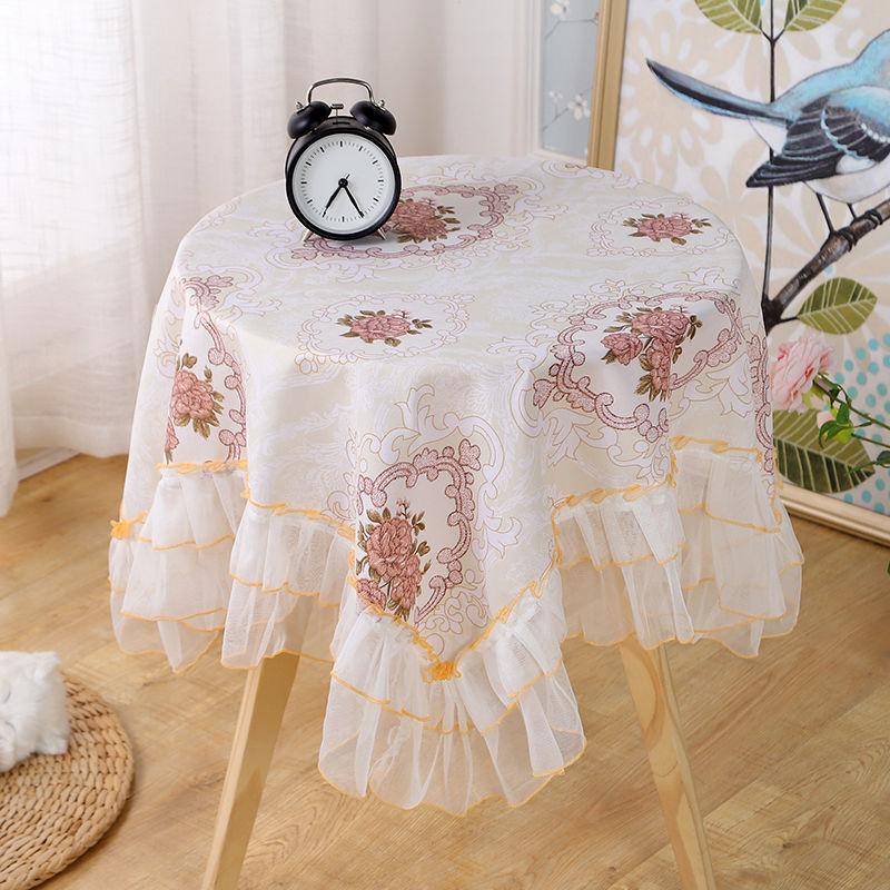 European Style Lace Tablecloth Dining Table Cover Tablecloth Square Table Sweet Lace Tablecloth Coffee Table Square Table