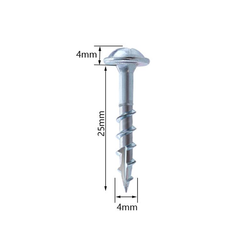 25/32/38/50/63mm cross woodworking screws galvanized coarse, 100 pieces per bag, suitable for assembling home furnishings
